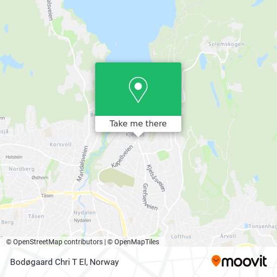 Bodøgaard Chri T El map