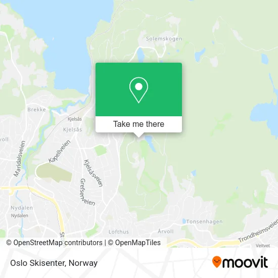 Oslo Skisenter map