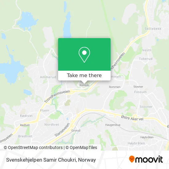 Svenskehjelpen Samir Choukri map