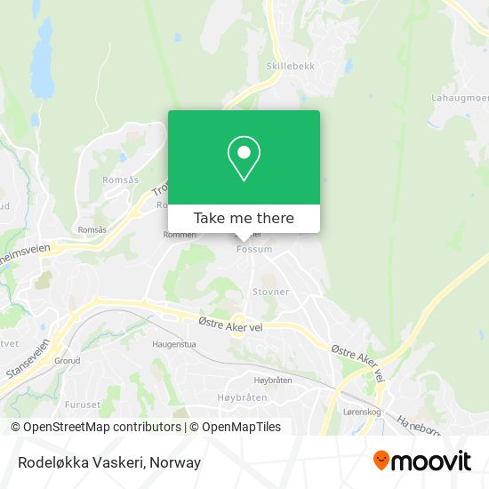 Rodeløkka Vaskeri map