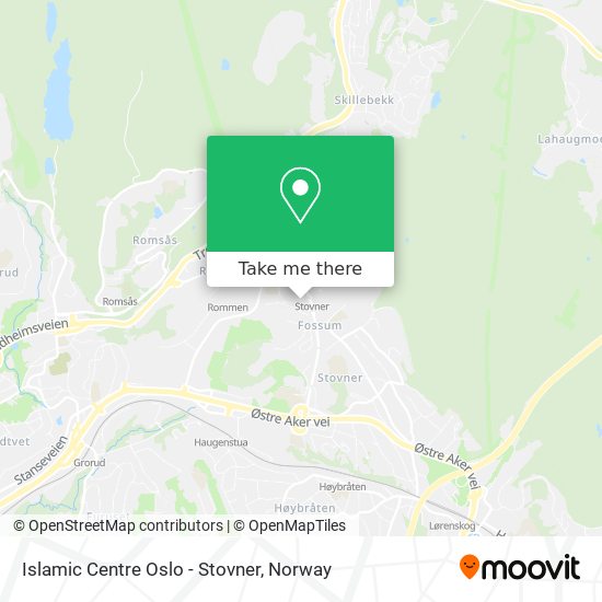 Islamic Centre Oslo - Stovner map