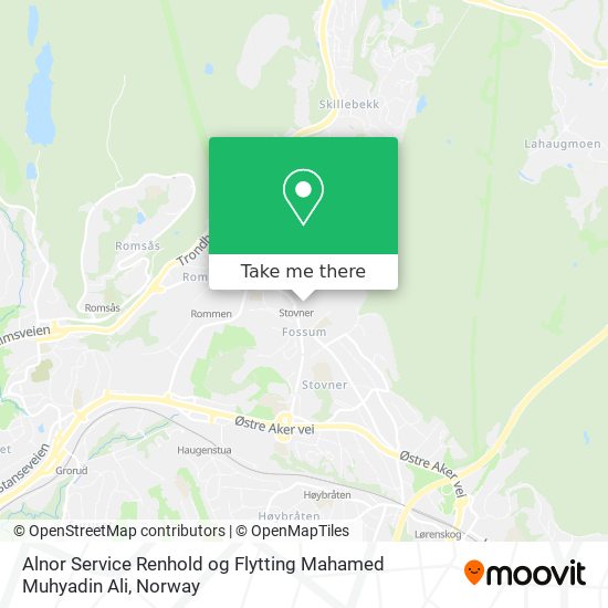 Alnor Service Renhold og Flytting Mahamed Muhyadin Ali map
