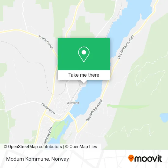 Modum Kommune map