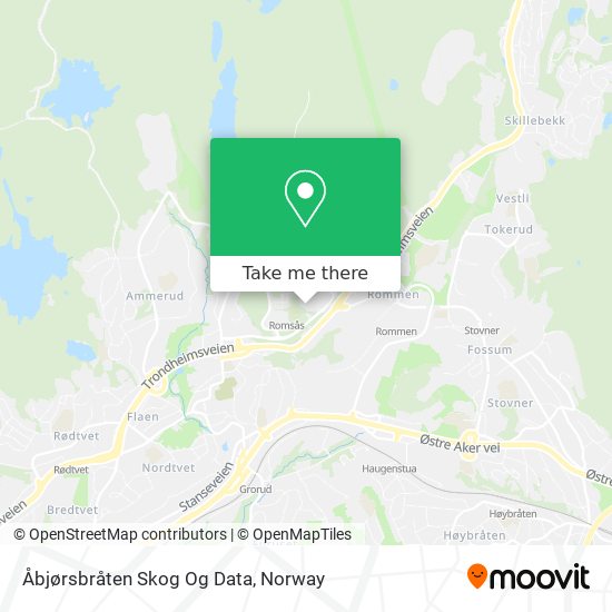 Åbjørsbråten Skog Og Data map