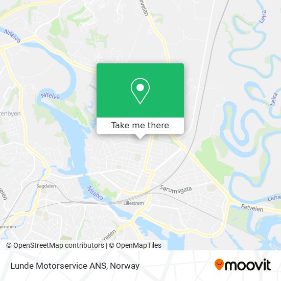 Lunde Motorservice ANS map