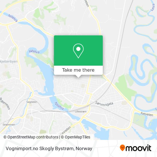 Vognimport.no Skogly Bystrøm map
