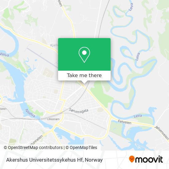 Akershus Universitetssykehus Hf map