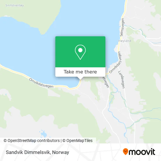 Sandvik Dimmelsvik map