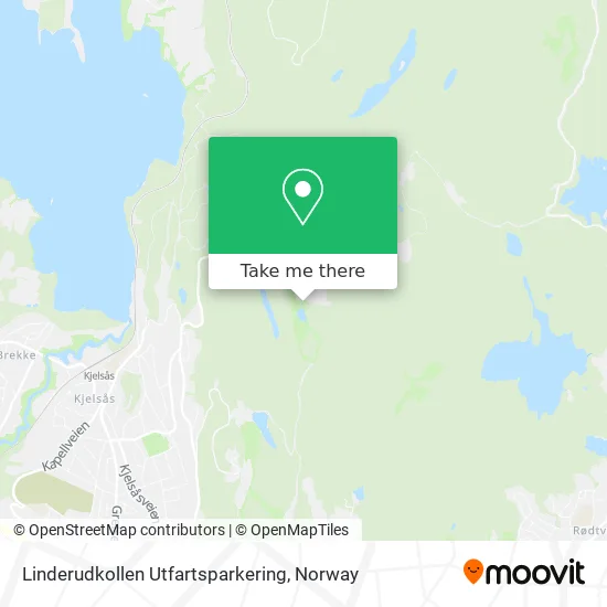 Linderudkollen Utfartsparkering map