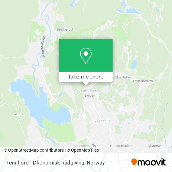 Tennfjord - Økonomisk Rådgiving map