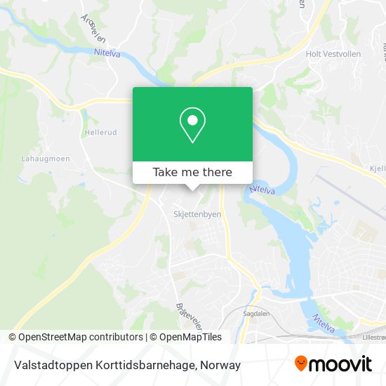 Valstadtoppen Korttidsbarnehage map