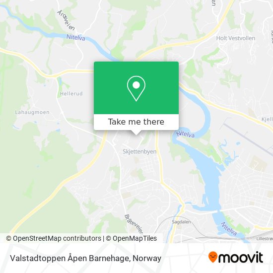 Valstadtoppen Åpen Barnehage map