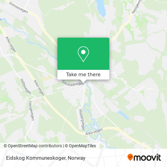 Eidskog Kommuneskoger map