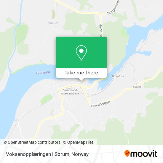 Voksenopplæringen i Sørum map