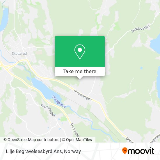 Lilje Begravelsesbyrå Ans map