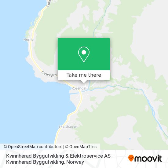 Kvinnherad Byggutvikling & Elektroservice AS - Kvinnherad Byggutvikling map