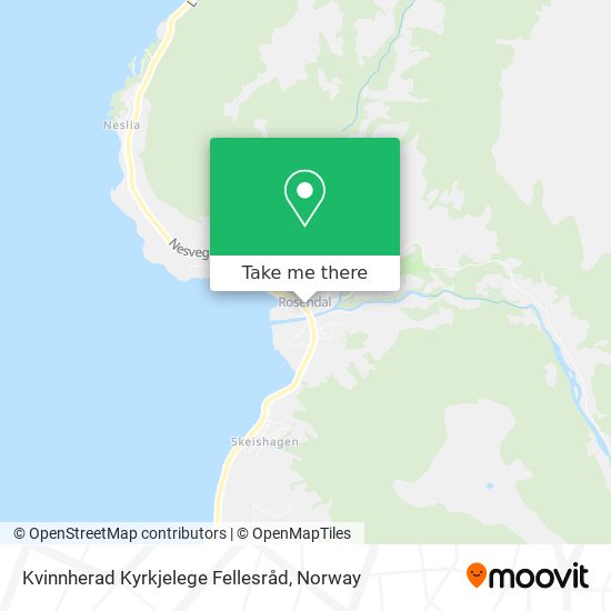 Kvinnherad Kyrkjelege Fellesråd map