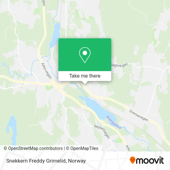 Snekkern Freddy Grimelid map
