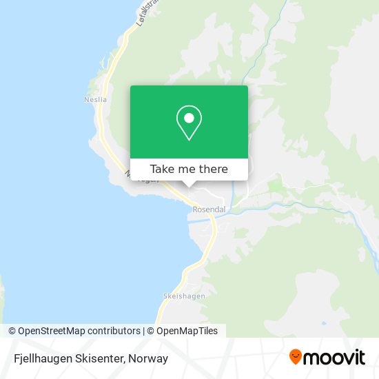 Fjellhaugen Skisenter map