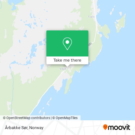 Årbakke Sør map