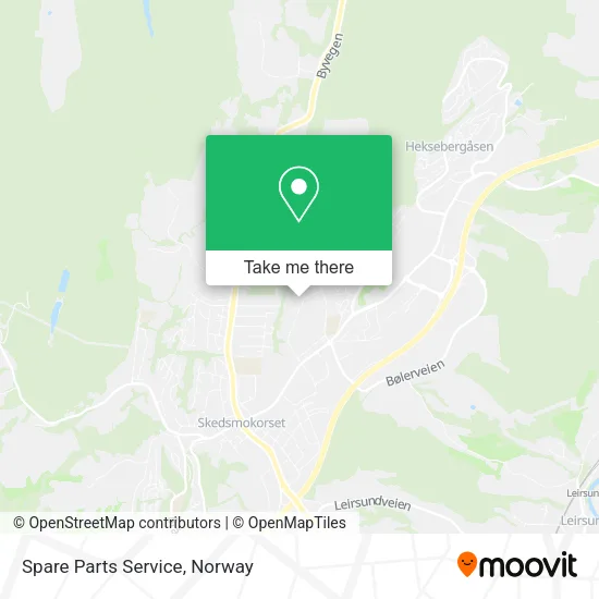 Spare Parts Service map