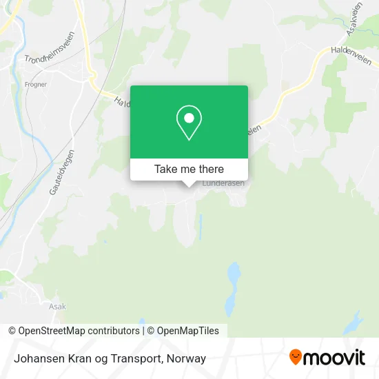 Johansen Kran og Transport map