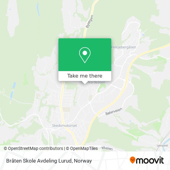 Bråten Skole Avdeling Lurud map