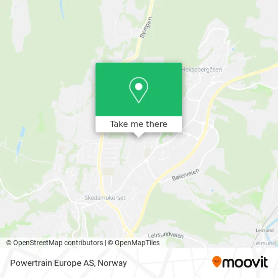 Powertrain Europe AS map