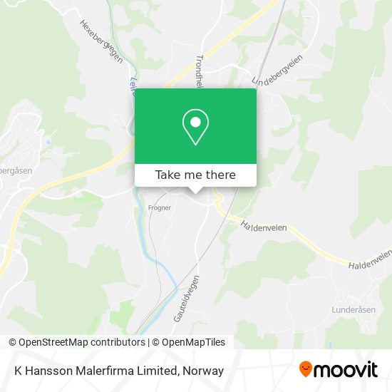 K Hansson Malerfirma Limited map