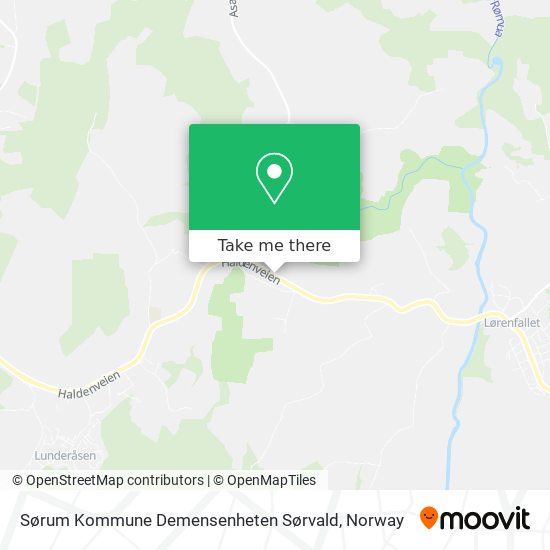 Sørum Kommune Demensenheten Sørvald map