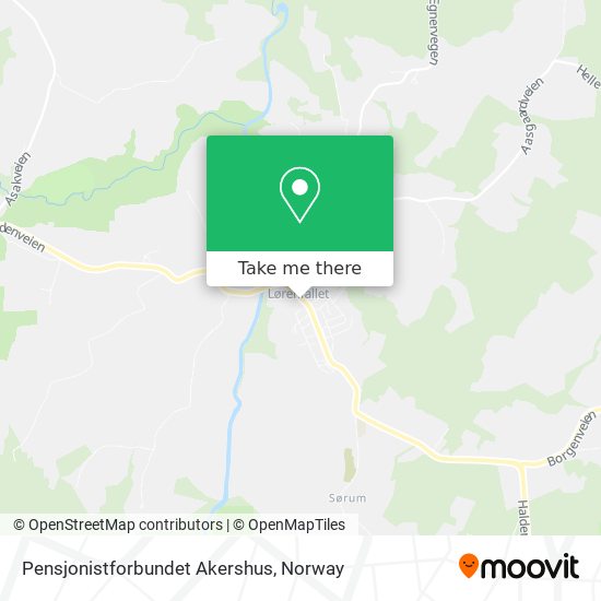 Pensjonistforbundet Akershus map