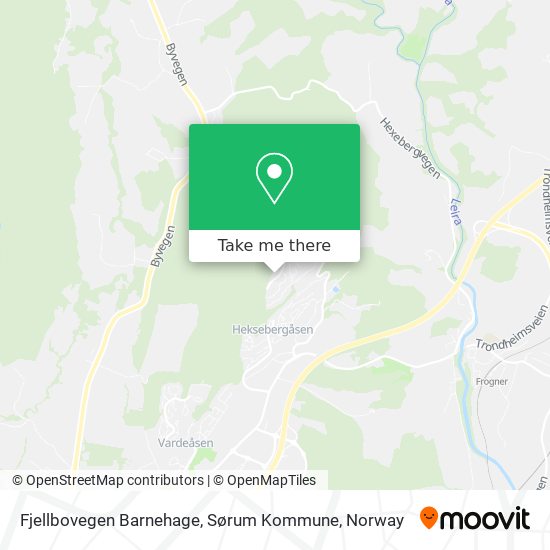 Fjellbovegen Barnehage, Sørum Kommune map