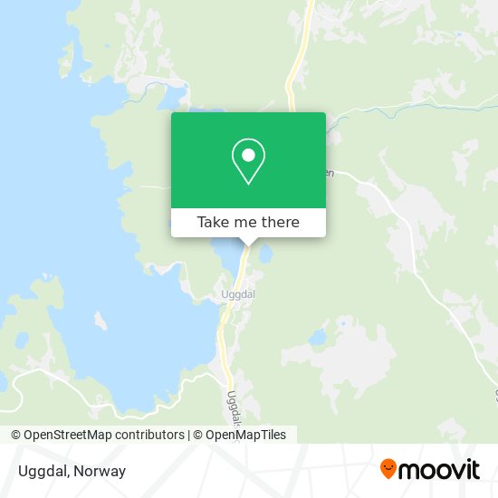 Uggdal map