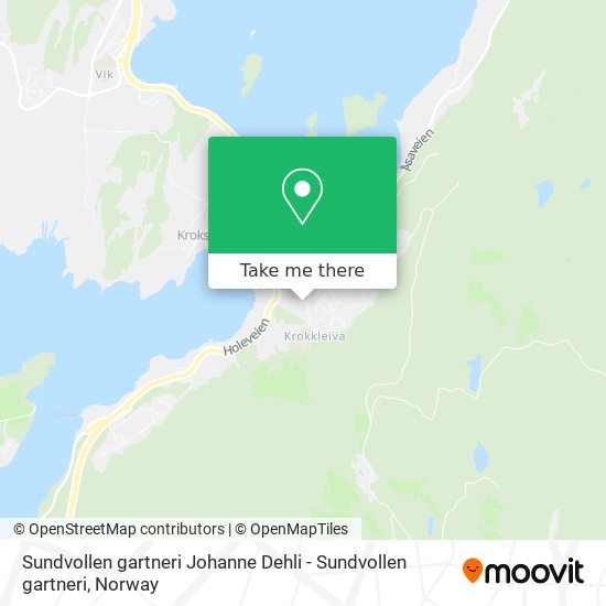 Sundvollen gartneri Johanne Dehli - Sundvollen gartneri map