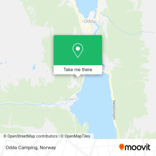 Odda Camping map
