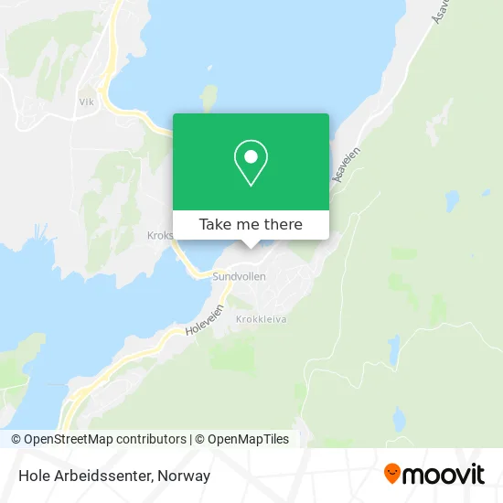 Hole Arbeidssenter map