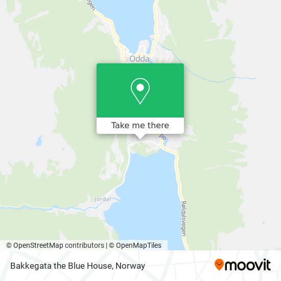 Bakkegata the Blue House map