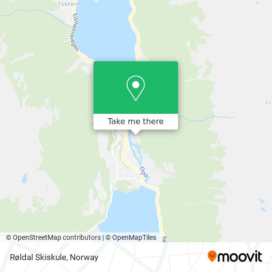 Røldal Skiskule map
