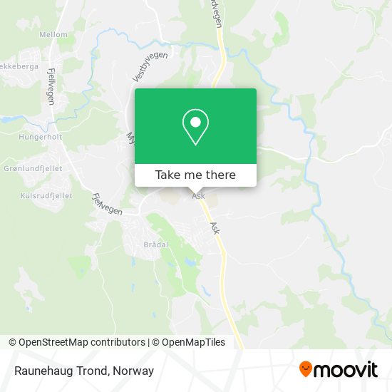 Raunehaug Trond map