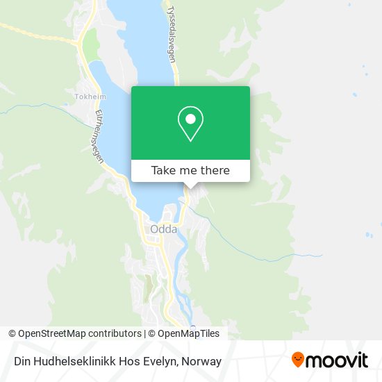 Din Hudhelseklinikk Hos Evelyn map
