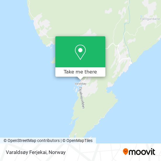 Varaldsøy Ferjekai map