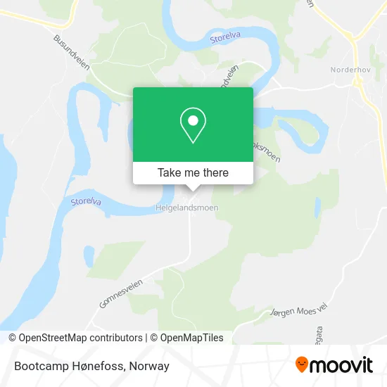 Bootcamp Hønefoss map