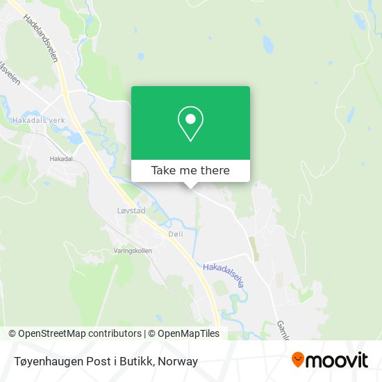 Tøyenhaugen Post i Butikk map