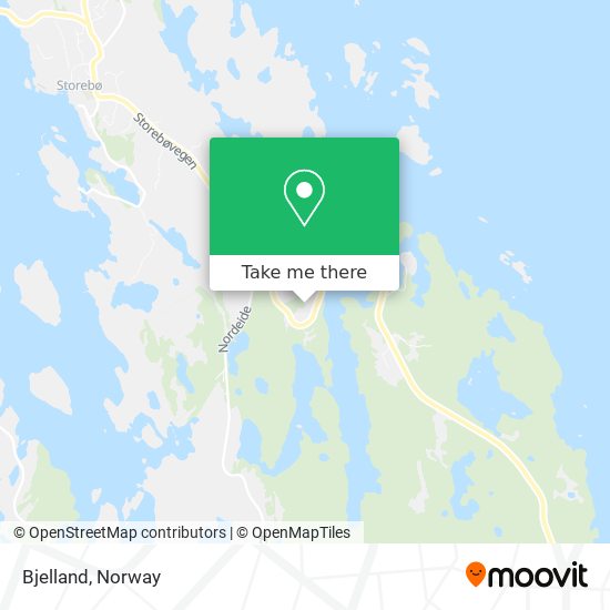 Bjelland map