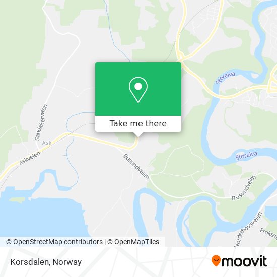 Korsdalen map