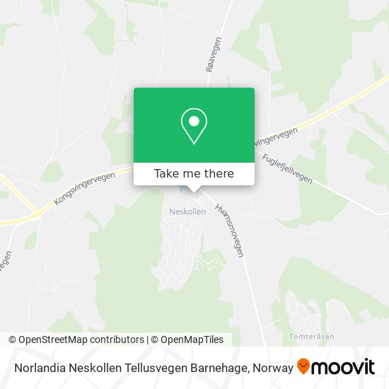 Norlandia Neskollen Tellusvegen Barnehage map
