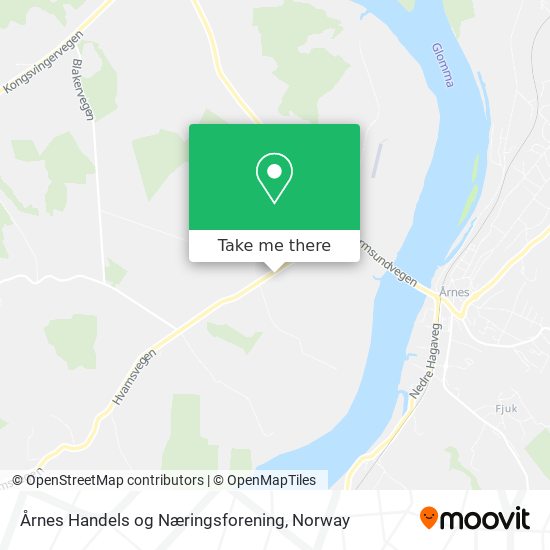 Årnes Handels og Næringsforening map