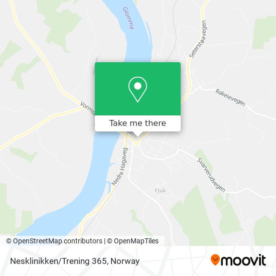 Nesklinikken/Trening 365 map