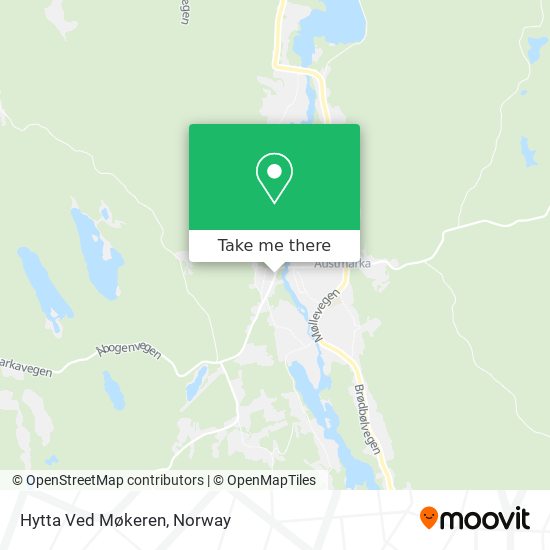 Hytta Ved Møkeren map