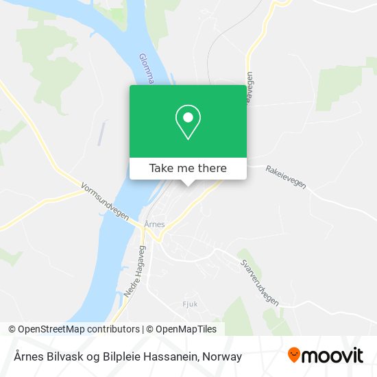Årnes Bilvask og Bilpleie Hassanein map
